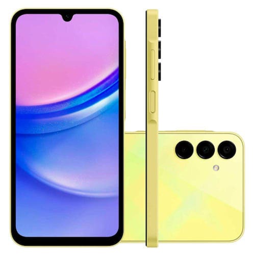 Smartphone Samsung Galaxy A15 128GB 5G 6,5 4GB RAM Câmera Tripla 50MP Selfie 13MP Dual Chip Android 14