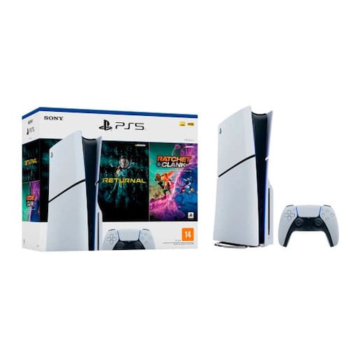 Console PlayStation 5 Slim com 2 Jogos + Controle Sem Fio DualSense