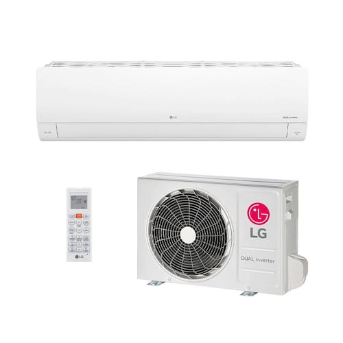 Ar Condicionado Split Hw Inverter R-32 LG Dual Compact + IA 19000 Btus Frio 220V S3NQ18KLQAL.EB2GAM1