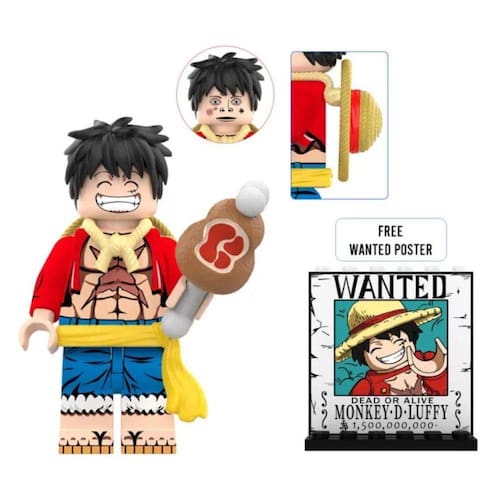 Boneco Blocos De Montar Luffy One Piece | Ponto