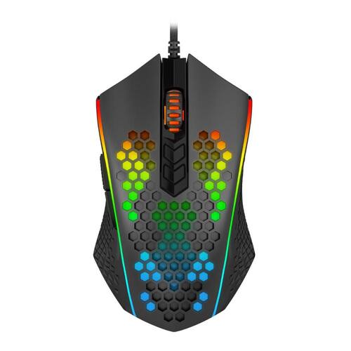 Imagem do produto Mouse Gamer Redragon Memeanlion Honey Comb, RGB, 12400DPI, 7 Botões, Preto, M809-K em Ponto Frio