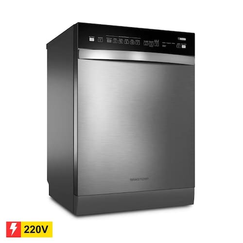 REEMBALADO: Lava-Louças Brastemp BLF14AR 14 Serviços com Ciclo Pesado e Delicado - Inox 220V