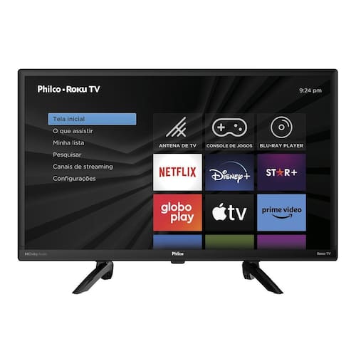 Smart TV 24” Philco PTV24G5YR2CP Roku TV Dolby Audio é boa?