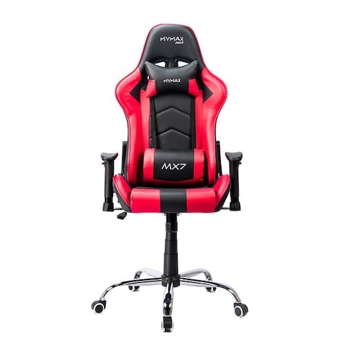 Cadeira Gamer MX7 Giratoria Preto/Rosa Mymax - Rosa