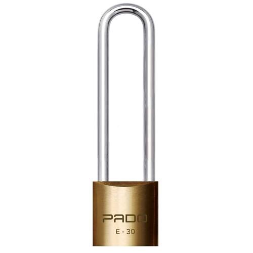 Cadeado Pado SM E-30/75mm Haste Longa - Dourado Menor preço em Cadeado Pado SM E-30/75mm Haste Longa - Dourado
