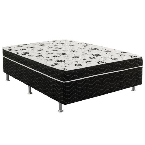 Cama Box Conjugada Ortobom Casal Union Ortopédico 43x138x188 – Preto/Branco Menor preço em Cama Box Conjugada Ortobom Casal Union Ortopédico 43x138x188 – Preto/Branco
