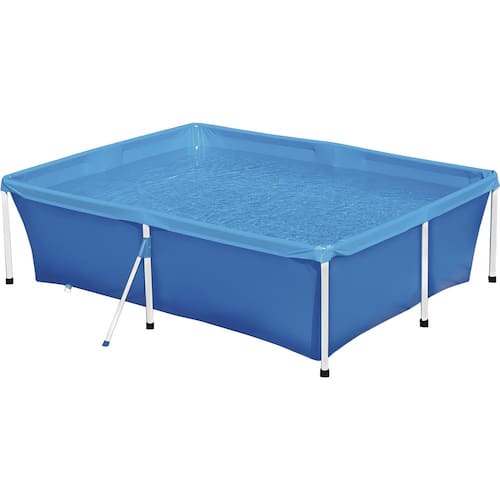Piscina Retangular Mor 1004 2.000L - Azul Menor preço em Piscina Retangular Mor 1004 2.000L - Azul