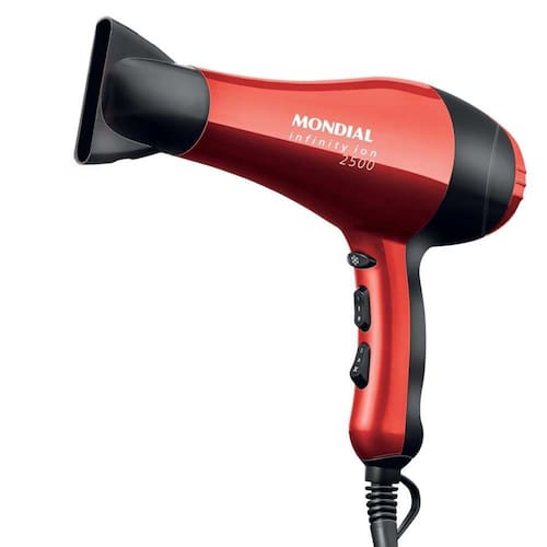 Secador de Cabelos Mondial Infinity 2500 SC-12 com Íon Tourmaline Vermelho 1900W é boa?