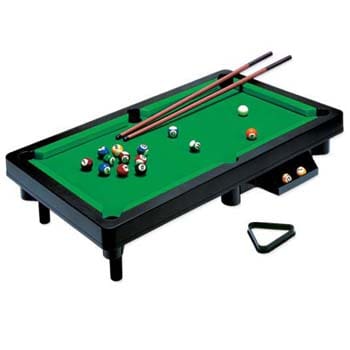 Mini Mesa de Sinuca Bilhar Snooker Infantil Com Pé 2 Tacos 16