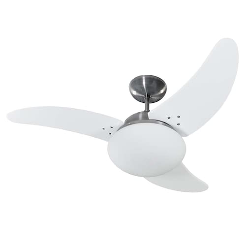 Ventilador de Teto Tron Solano com 3 Velocidades, Lustre e Função Exaustão – Aço Escovado Menor preço em Ventilador de Teto Tron Solano com 3 Velocidades, Lustre e Função Exaustão – Aço Escovado