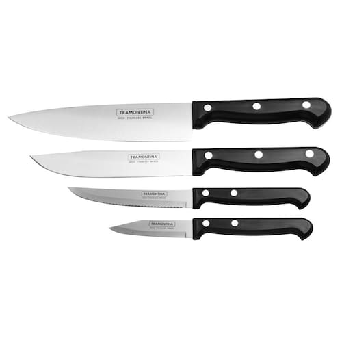 Conjunto de Facas Tramontina Ultracorte - 4 Peças Menor preço em Conjunto de Facas Tramontina Ultracorte - 4 Peças