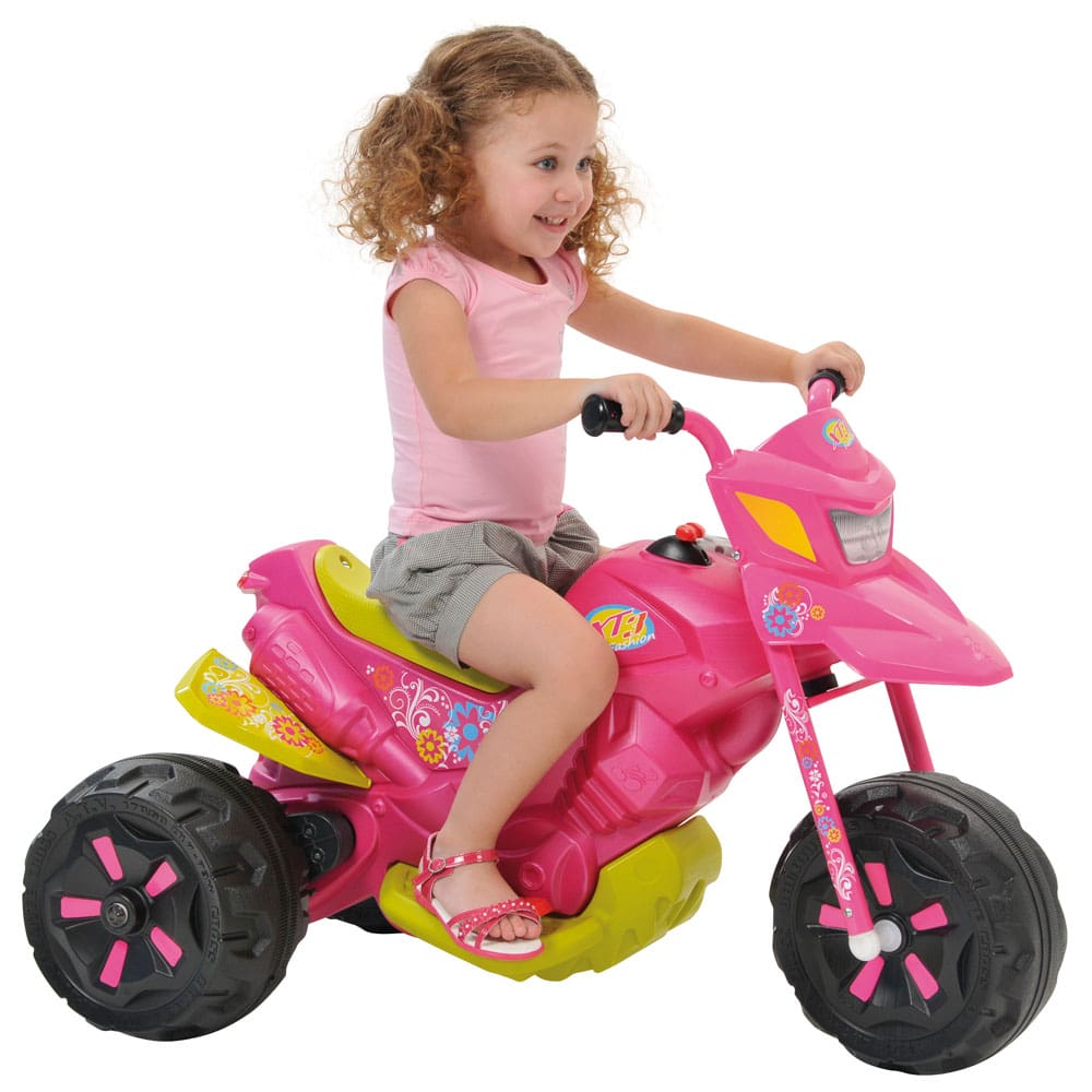 Moto Eletrica Infantil Biemme Sprint Turbo 12V Capacete Pink - Maçã Verde  Baby