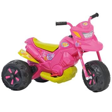 Moto Eletrica Infantil Bandeirante XT3 6V Fashion Rosa Pink - Maçã Verde  Baby