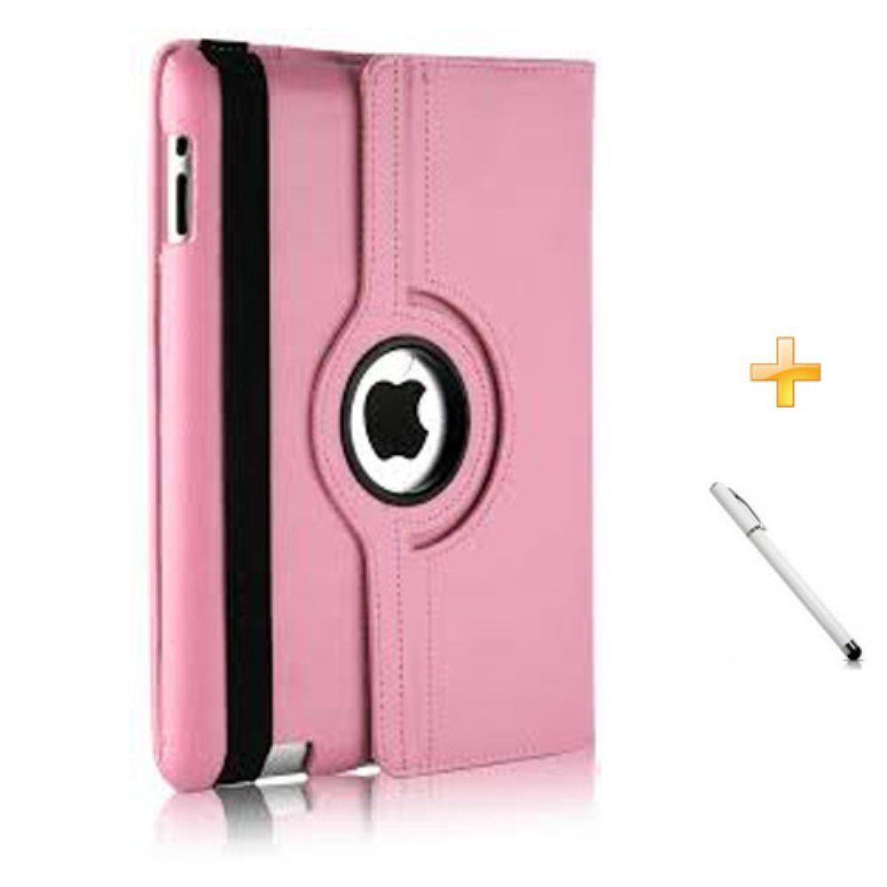 Capa Case Para iPad Air 2 Apple Giratória 360º / Caneta Touch (Rosa) | Ponto