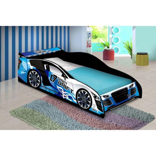 Cama Infantil J e A Móveis Carro Drift Menor preço em Cama Infantil J e A Móveis Carro Drift