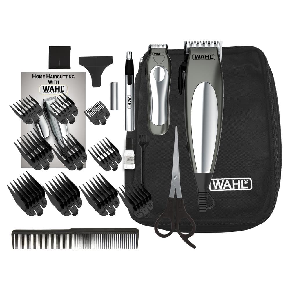 Kit Aparador de Cabelo e Pelos Wahl Deluxe Groom Pro 79305 - Cinza