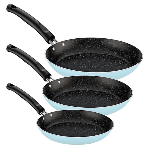 Conjunto de Frigideiras Tramontina com Revestimento Antiaderente Interno Starflon Max Azul Céu – 3 Peças é ruim? Conjunto de Frigideiras Tramontina com Revestimento Antiaderente Interno Starflon Max Azul Céu – 3 Peças é boa?