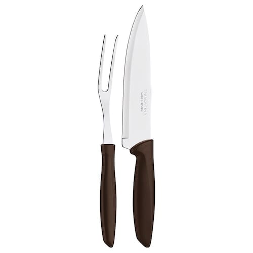 Conjunto para Churrasco Trinchante Tramontina Plenus em Aço Inox e Polipropileno – 2 Peças Menor preço em Conjunto para Churrasco Trinchante Tramontina Plenus em Aço Inox e Polipropileno – 2 Peças