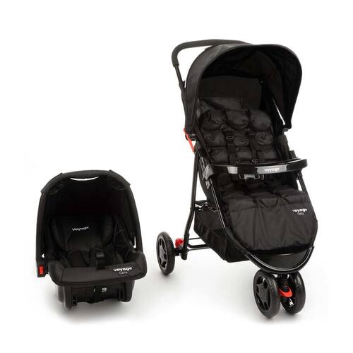 Carrinho de Bebê Voyage Delta Travel System - 0 a 15kg - Preto Menor preço em Carrinho de Bebê Voyage Delta Travel System - 0 a 15kg - Preto