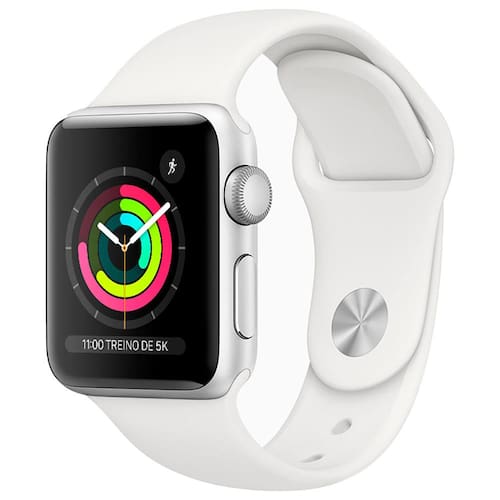 Apple Watch Series 3 (GPS) - 38mm - Caixa prateada de alumínio com pulseira esportiva branca é boa?