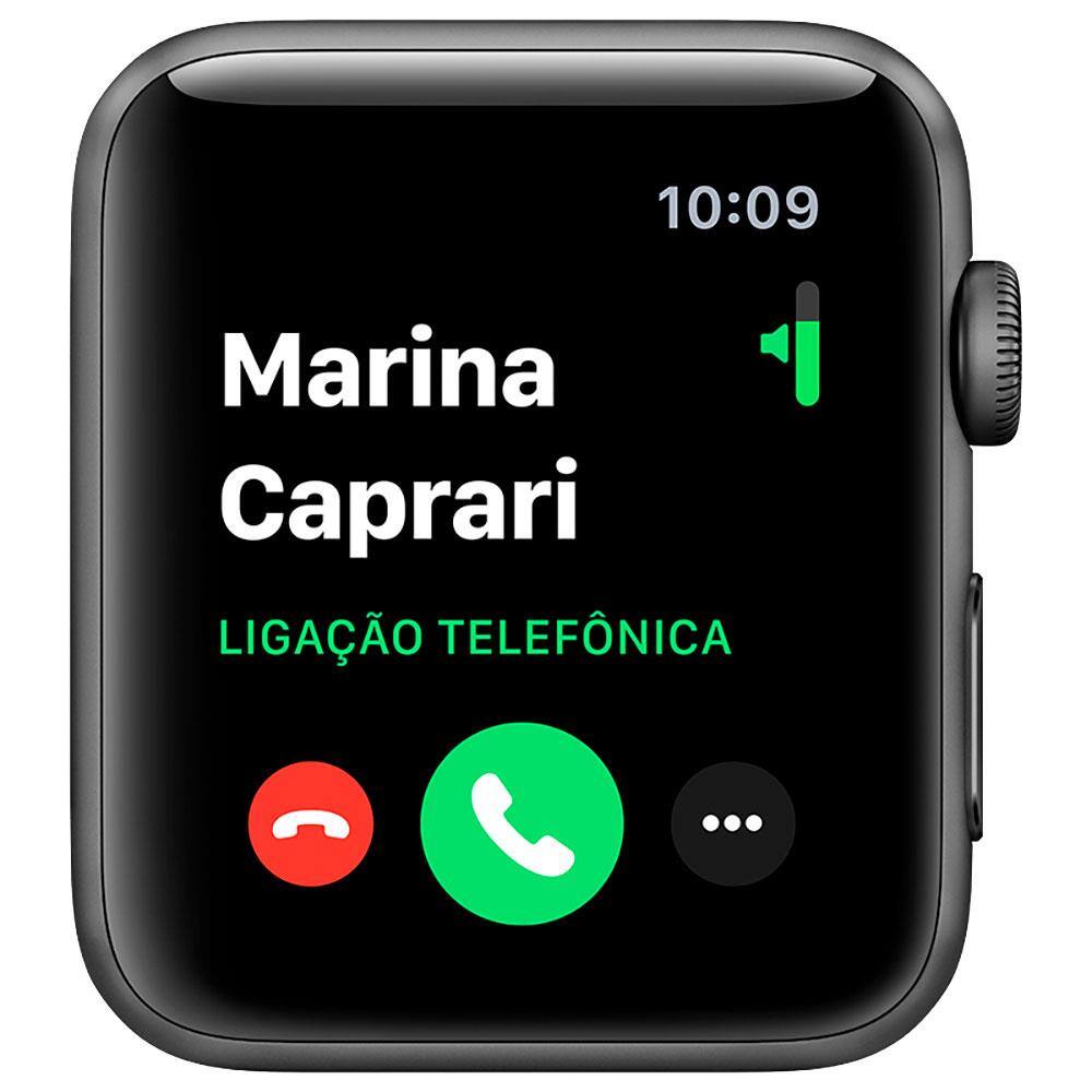 apple watch serie 3 42mm cinza espacial