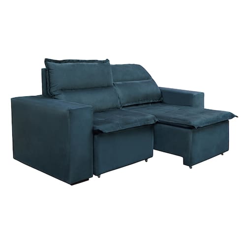 Sofá 3 Lugares Luizzi Montana Retrátil e Reclinável em Suede Veludo 204 cm de largura é boa?