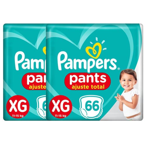 Menor preço em Fralda Pampers Pants Ajuste Total XG – 132 Unidades