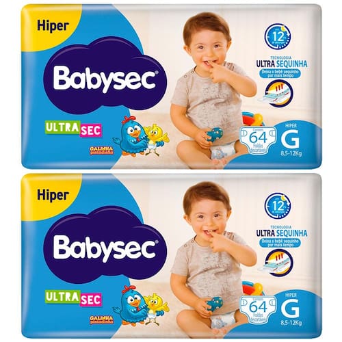 Fralda Babysec UltraSec Galinha Pintadinha G - 128 Unidades Menor preço em Fralda Babysec UltraSec Galinha Pintadinha G - 128 Unidades