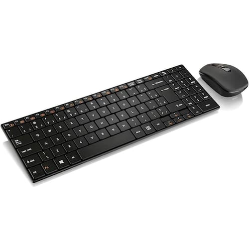 Teclado e Mouse Multilaser TC202 Sem Fio 2.4 Ghz Slim Multimídia USB – Preto Menor preço em Teclado e Mouse Multilaser TC202 Sem Fio 2.4 Ghz Slim Multimídia USB – Preto