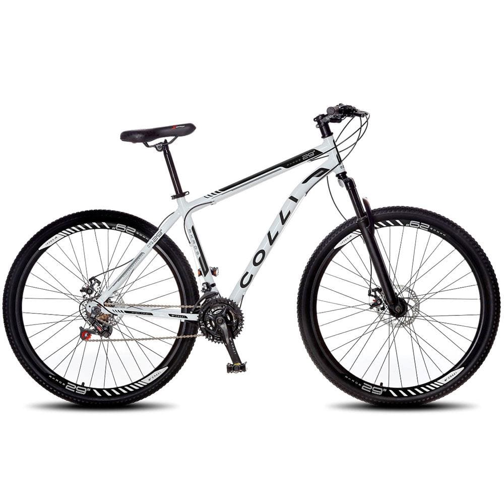 Bicicleta Aro 29 Colli Bike Athena 21 Marchas e Freio a Disco - Branca