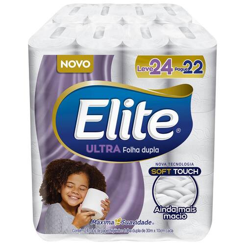 Papel Higiênico Elite Ultra Folha Dupla - 96 Rolos Menor preço em Papel Higiênico Elite Ultra Folha Dupla - 96 Rolos