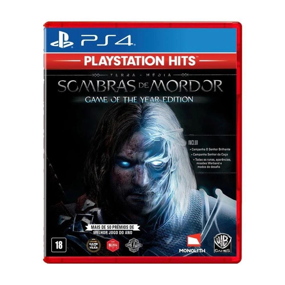 Jogo Terra-média: Sombras de Mordor GOTY - Playstation Hits - PS4