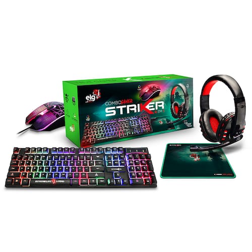 Combo Gamer 4 em 1 ELG Striker - Preto é ruim? Combo Gamer 4 em 1 ELG Striker - Preto é boa?