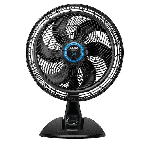 Ventilador de Mesa Arno Ultra Silence Force Repelente VD55 40cm, 6 Pás, 3 Velocidades - Preto Menor preço em Ventilador de Mesa Arno Ultra Silence Force Repelente VD55 40cm, 6 Pás, 3 Velocidades - Preto