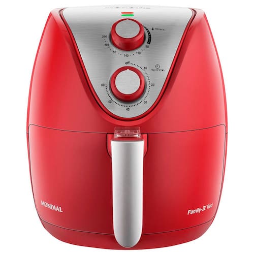 Fritadeira Elétrica Sem Óleo Air Fryer Mondial AF-32-RI 3,5L - Vermelha/Inox é ruim? Fritadeira Elétrica Sem Óleo Air Fryer Mondial AF-32-RI 3,5L - Vermelha/Inox é boa?
