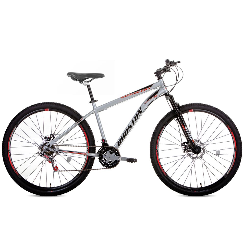 Bicicleta Houston Discovery Aro 29 Susp. Dianteira 21 Marchas - Prata