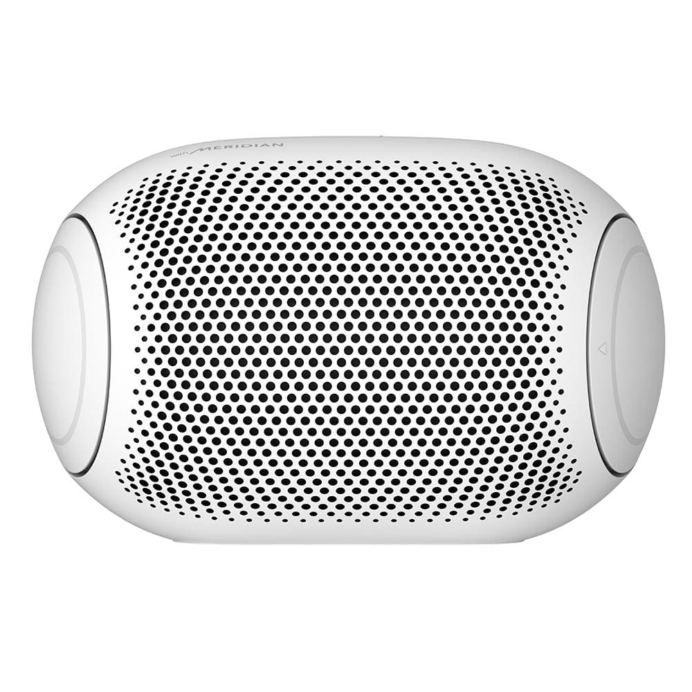Caixa de Som Portátil LG Xboom Go PL2 Meridian, Bluetooth, 10 Horas Bateria, IPX5, Comando de Voz, Branco - 5W