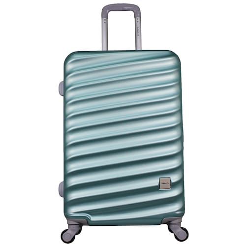 Mala de Viagem Média Yins Brasil YS21067VD-M com Rodas Giro 360° em ABS - Verde Menor preço em Mala de Viagem Média Yins Brasil YS21067VD-M com Rodas Giro 360° em ABS - Verde