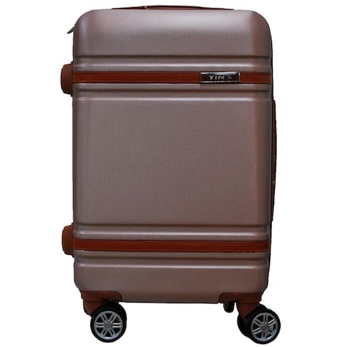 Mala de Viagem Pequena Yins Brasil YS21068RO-P com Rodas Giro 360° em ABS - Rosê Menor preço em Mala de Viagem Pequena Yins Brasil YS21068RO-P com Rodas Giro 360° em ABS - Rosê