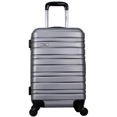 Mala de Bordo Yins Brasil YS21066PA com Rodas Giro 360° em ABS 18 - Prata Menor preço em Mala de Bordo Yins Brasil YS21066PA com Rodas Giro 360° em ABS 18 - Prata