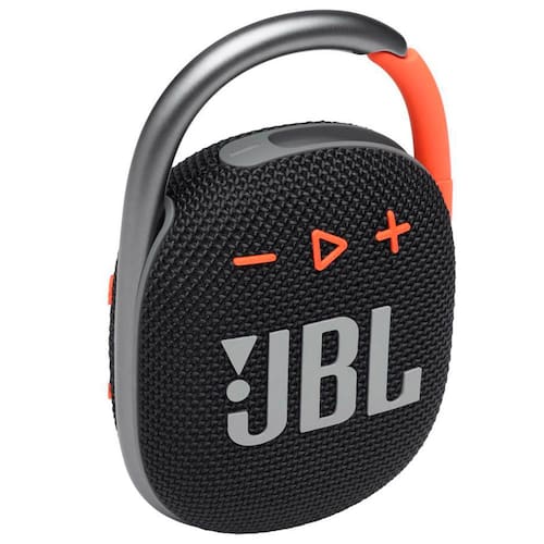 Caixa de Som Portátil JBL Clip4 com Bluetooth e à Prova D'água 5W - Preta/Laranja é boa?