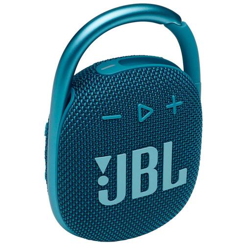 Caixa de Som Portátil JBL Clip4 com Bluetooth e à Prova D'água 5W - Azul Menor preço em Caixa de Som Portátil JBL Clip4 com Bluetooth e à Prova D'água 5W - Azul