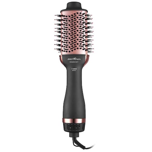 Escova Secadora Britânia Soft BES20 Tourmaline Íon com Cabo Giratório e 1100W Preta/Rose - Bivolt Menor preço em Escova Secadora Britânia Soft BES20 Tourmaline Íon com Cabo Giratório e 1100W Preta/Rose - Bivolt