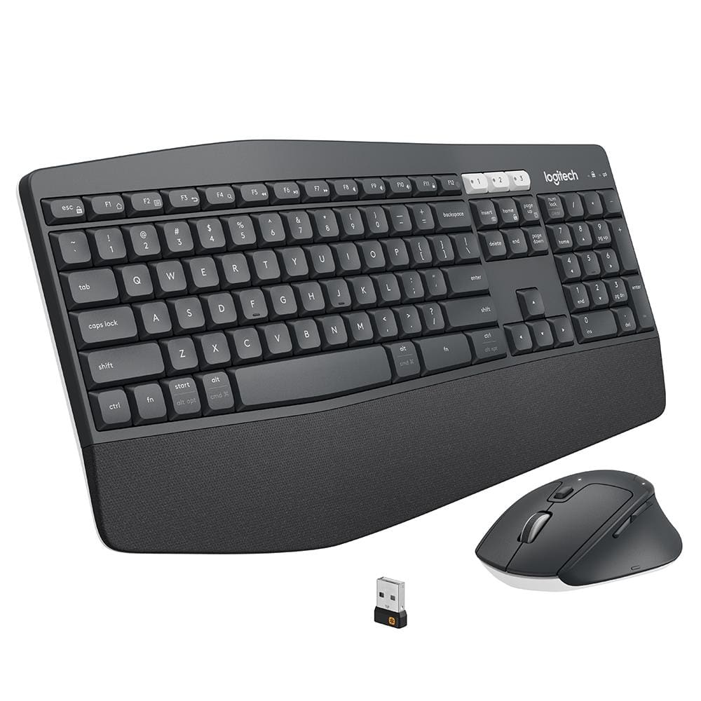 Teclado e Mouse Sem Fio Logitech MK850 USB, Unifying ou Bluetooth com Easy-Switch - Preto
