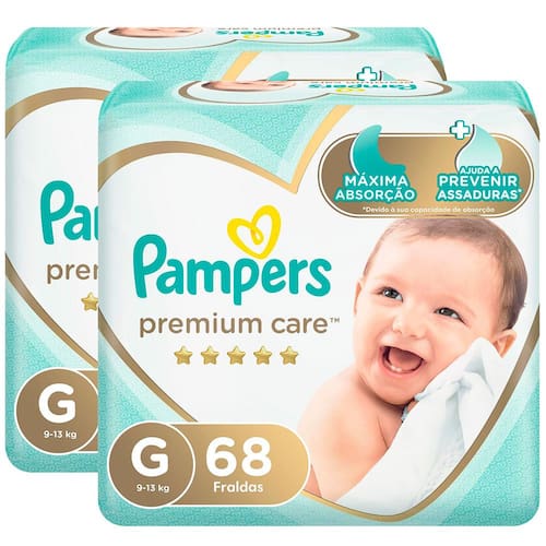 Fralda Pampers Premium Care Jumbo G - 136 Unidades é boa?
