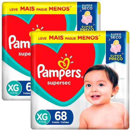 Fralda Pampers Supersec XG - 136 Unidades é boa?