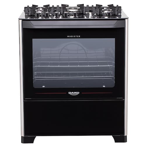 Fogão Dako 5 Bocas Magister com Mesa de Vidro e Acendimento Automático Bivolt - Preto Menor preço em Fogão Dako 5 Bocas Magister com Mesa de Vidro e Acendimento Automático Bivolt - Preto