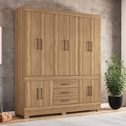 Guarda-Roupa Demóbile New Murano com 10 Portas e 3 Gavetas - Amendola
