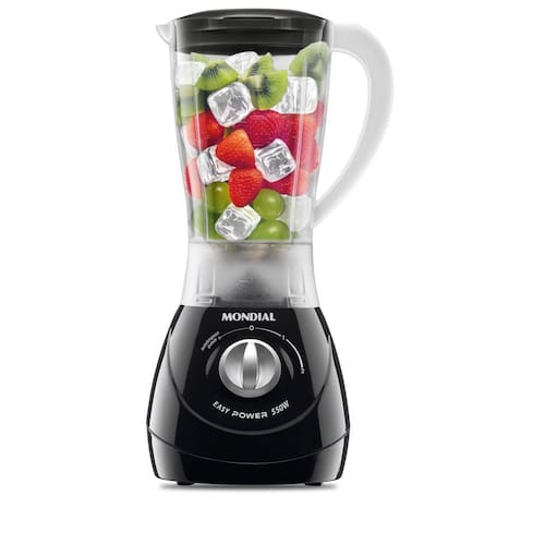 Liquidificador Mondial Power- L-550 com 2 Velocidades + Pulsar e 550W - Preto - 110V Menor preço em Liquidificador Mondial Power- L-550 com 2 Velocidades + Pulsar e 550W - Preto - 110V