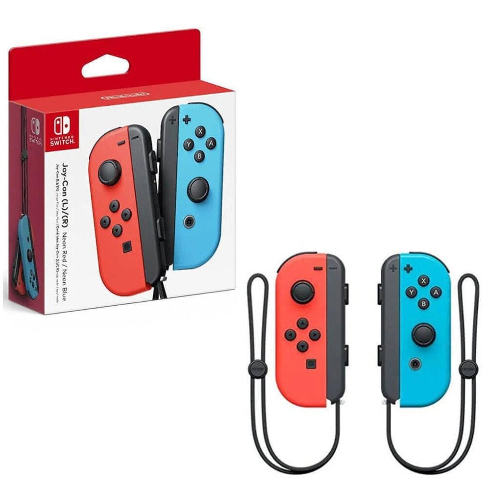 Console Nintendo Switch com 1 Controle Joy-Con vermelho e Azul +